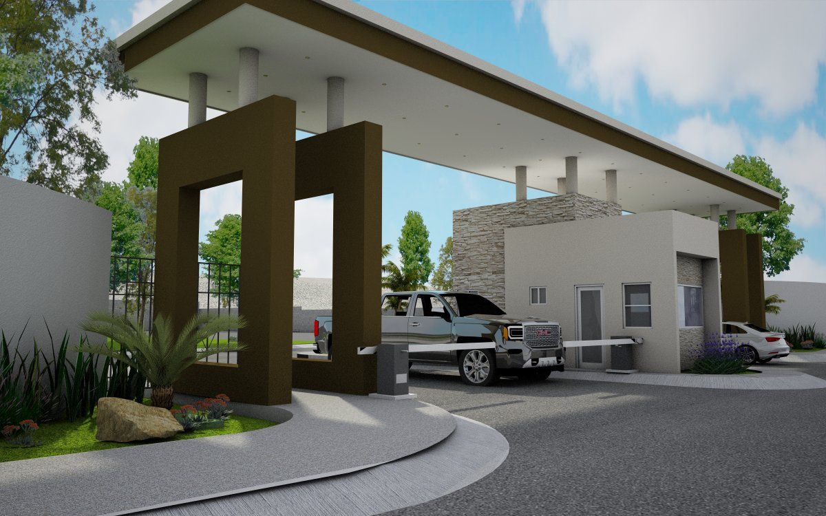 Modern Architecture Residential Entrance